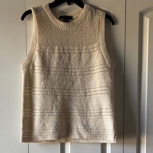 Sanctuary Women's Natural Waves Of Summer Sleeveless Sweater Size Large